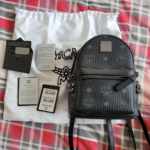 MCM baby stark side stud backpack - Picture 1 of 5